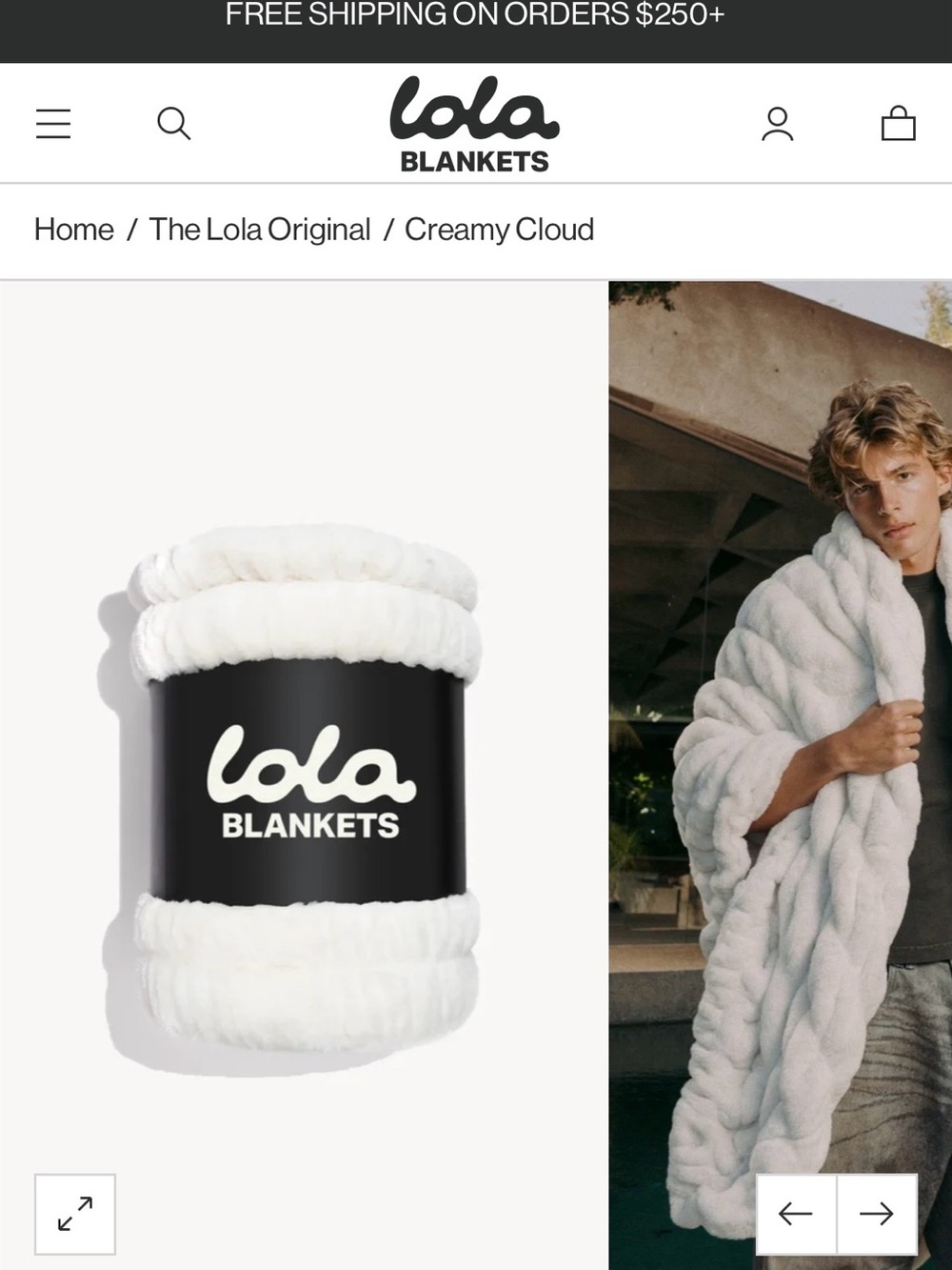 NWT LOLA BLANKET - 
XL SIZE 80 x 90 inches - Picture 3 of 9